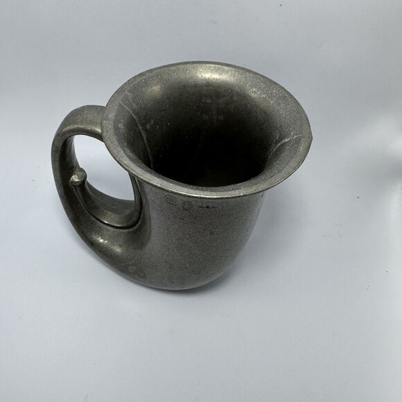Wilton Armetale RWP VTG Pewter French Horn Cup Mug Stein Beer Tavern USA Vikings - Picture 5 of 13